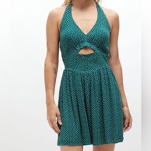 Pacsun kendall and Kylie green halter dress size L